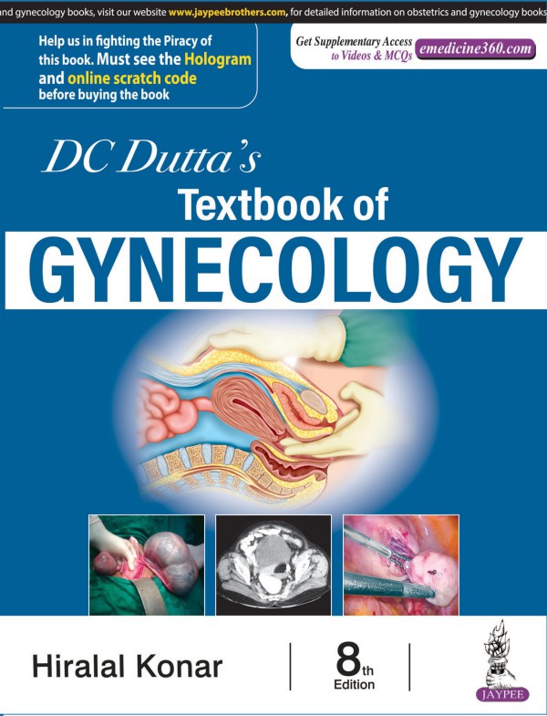 Cover of DC Dutta's Textbook of Gynecology,8th ed