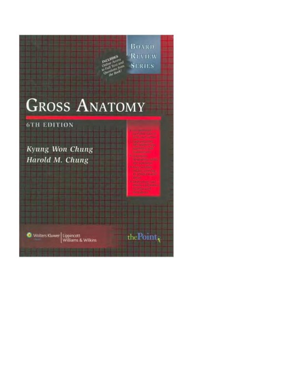 Cover of BRS Gross Anatomy,6th ed