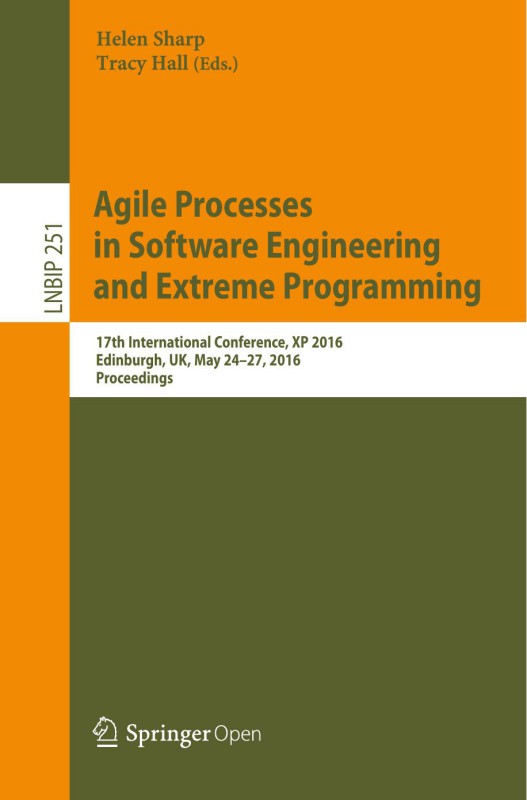 Cover of Agile Processes in Software Engineering and Extreme Programming
