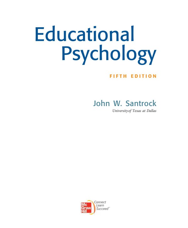 Cover of Educational psychology,5th ed