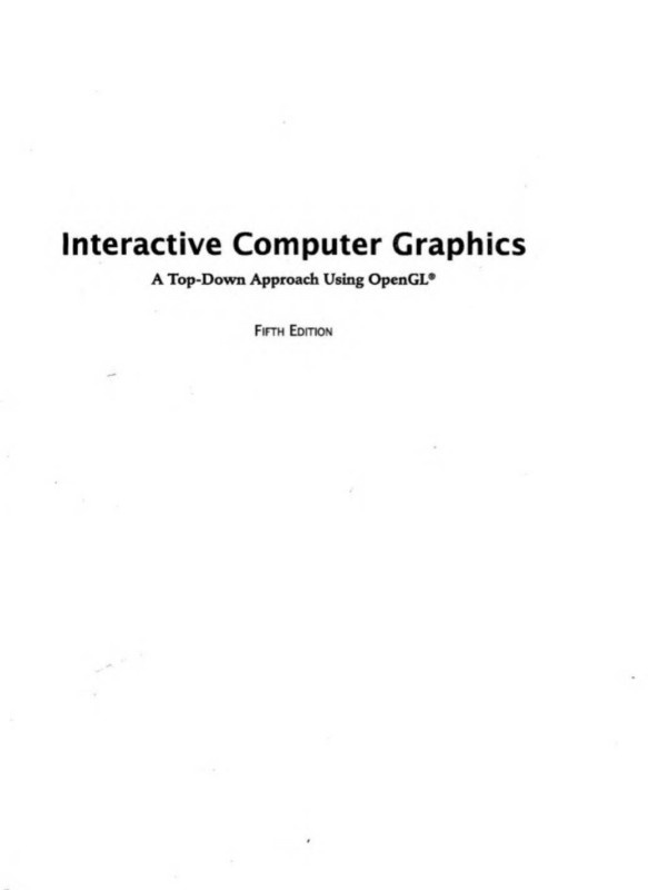 Cover of Interactive Computer Graphics 5e