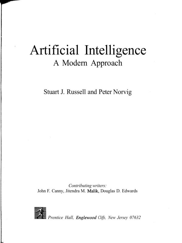 Cover of Artificial Intelligence A Modern Approach
