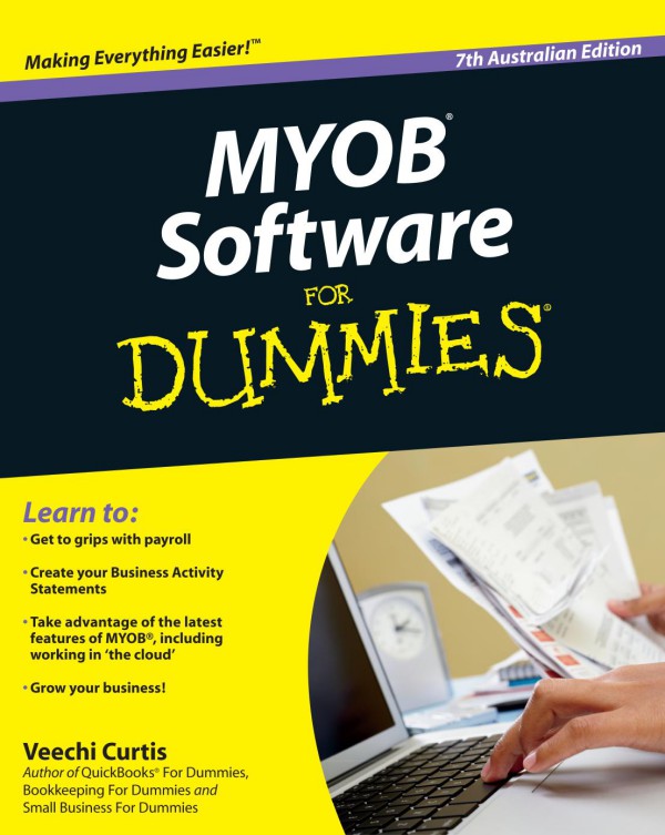 Cover of MYOB Software For Dummies®, 7th Australian Edition