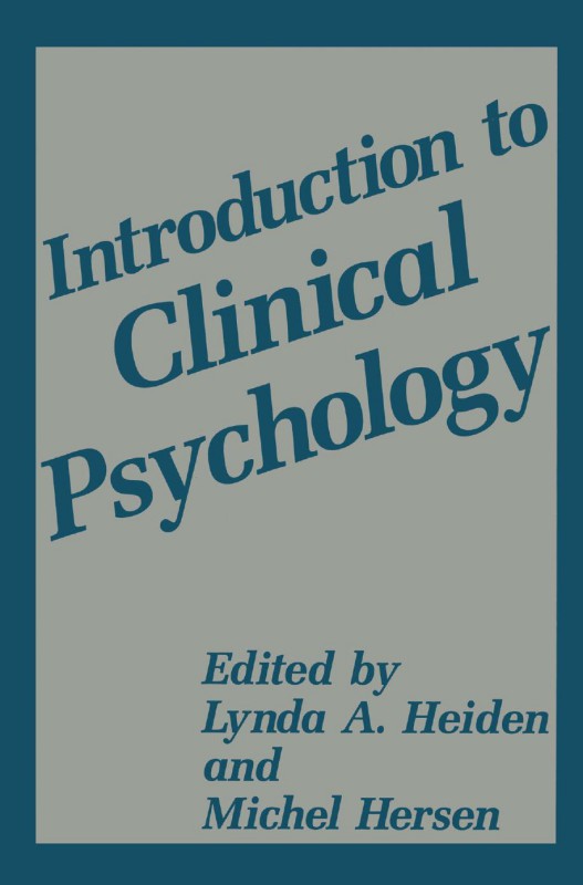 Cover of Introduction to Clinical Psychology