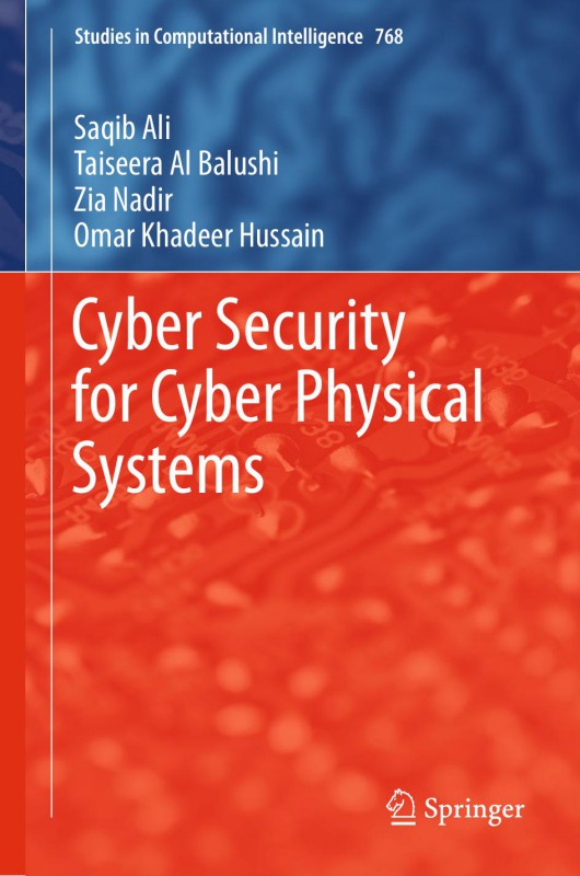 Cover of Cyber sucurity for cyber physical systems
