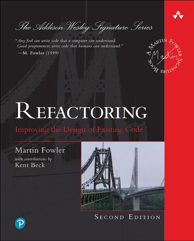 Cover of Refactoring: Improving the Design of Existing Code